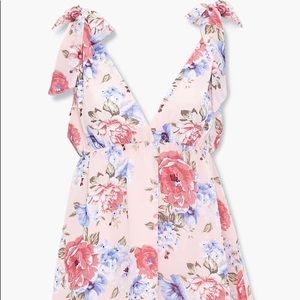 NEW Floral Tie-Strap Top